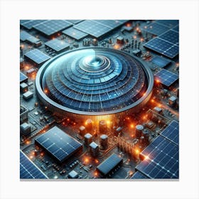 Solar Power In The City Canvas Print