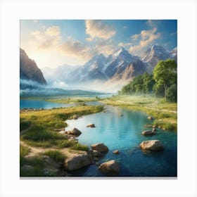 Mountain Landscape 1 Canvas Print