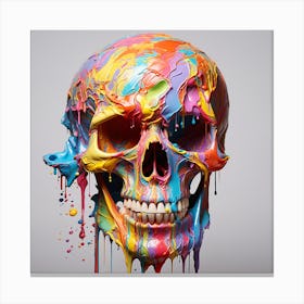 Colorful Skull 1 Canvas Print
