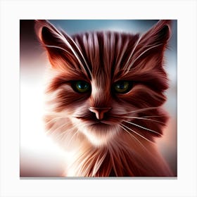 Portrait Of A Cat 1 Canvas Print