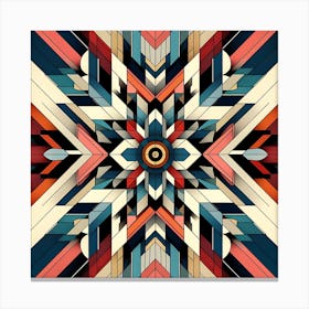 Geometric Abstract Painting Canvas Print