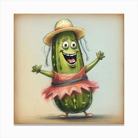 Pickle Girl 1 Canvas Print