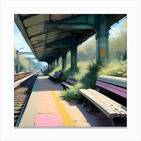 Train Station Canvas Print