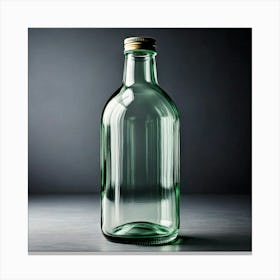 Firefly Minimalistic Transparent Glass Bottle With Smooth Design 58629 (2) Canvas Print