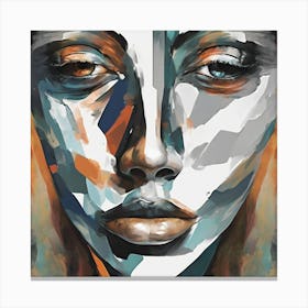 Abstract Face Two Art Print 1 Canvas Print