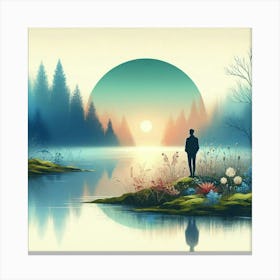 Landscape Painting Canvas Print