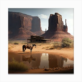 Western Landscape Canvas Print