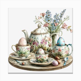 Easter Tea Leinwandbild