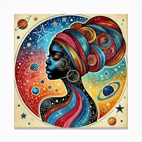 Novara Celestial Portrait Canvas Print