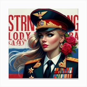 Striking Lady Lady Canvas Print