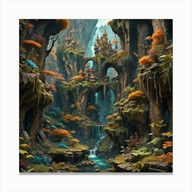 Fantasy Landscape Painting 1 Canvas Print