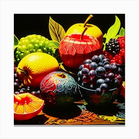 Abstract fruit Canvas Print