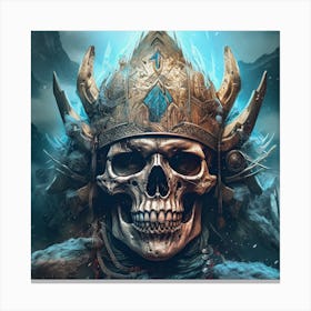 Viking Skull Canvas Print