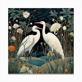 Bird In Nature Egret 2 Canvas Print