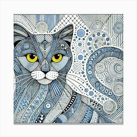 Comet Bridge City Cat Canvas Print