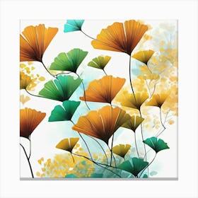 Ginkgo Leaves Canvas Print