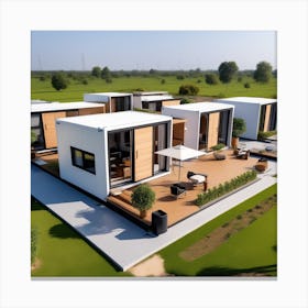 Modern House In The Countryside Canvas Print