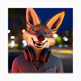 Fox Mask 18 Canvas Print