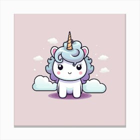 Little Unicorn 5 Canvas Print