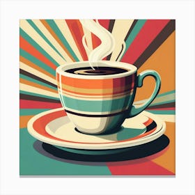 Coffee Cup With Saucer 2 Canvas Print