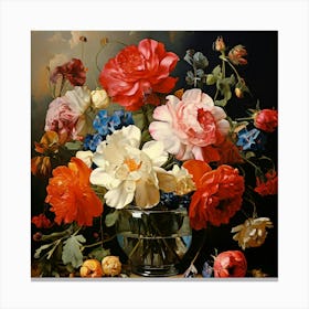 Flowers In A Vase 2 Canvas Print