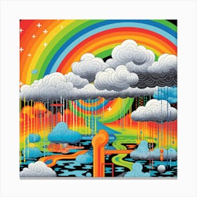 Rainbow In The Sky Canvas Print