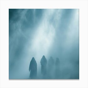 Three Witches In The Fog Canvas Print