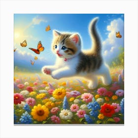 Creative Feline Cat Artwork 102 Canvas Print