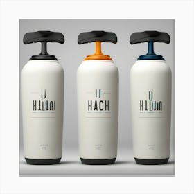 Three Bottles Of Water Canvas Print