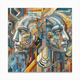 Futuristic Abstract Art 1 Canvas Print