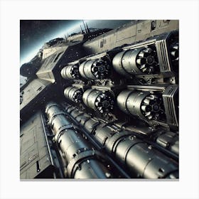 Obsidian Dreadnought Missile Launchers 1024 Canvas Print