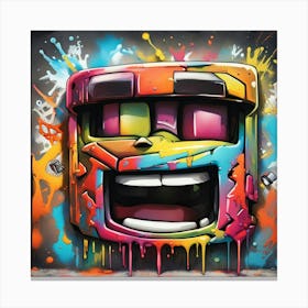 Graffiti Wall Art Canvas Print