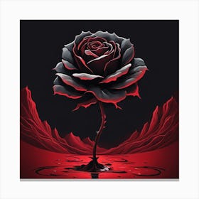 Black Rose 2 Canvas Print