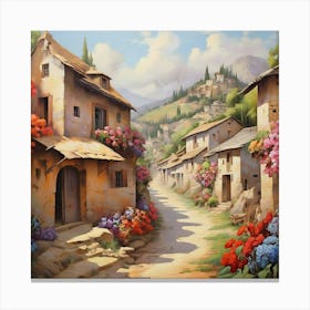 Village Road Canvas Print