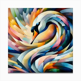 Abstract Swan 3 Canvas Print