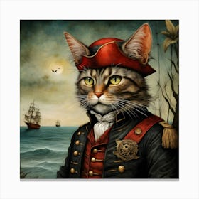 Pirate Cat Canvas Print