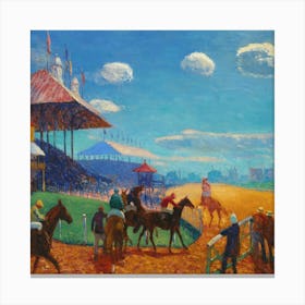 Horse Races Canvas Print