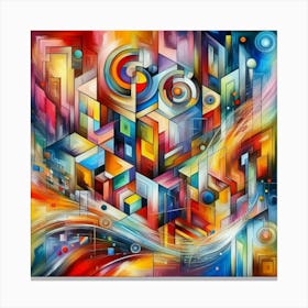 Abstract City Canvas Print