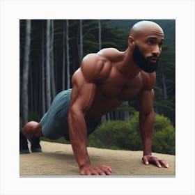 Pushups Canvas Print