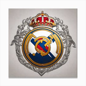 Real Madrid Logo Canvas Print