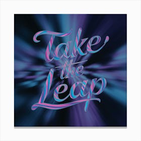 Take The Leap Canvas Print