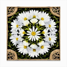 Imagine Vines Of Many Intertwined Small White Dais rug(2) Canvas Print