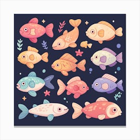 Colorful Fishes Canvas Print