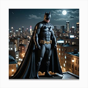 Batman At Night Canvas Print