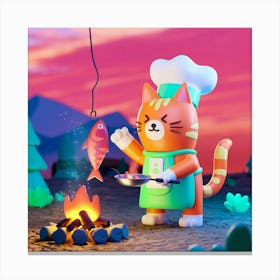 A 3d Render Of An Orange Cat Cooking A F Q Sdo0atqrycisik9er Xg Wcsbx6ysrp6u1j2 Ionshg Canvas Print