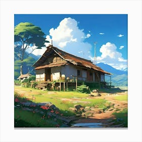 House In The Countryside 4 Canvas Print