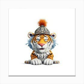 Tiger In A Hat Canvas Print