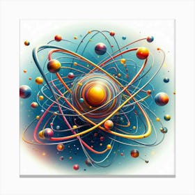 Atomic Structure Canvas Print