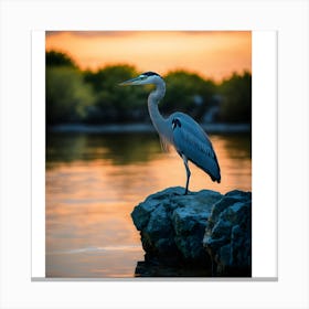 Great Blue Heron 1 Canvas Print