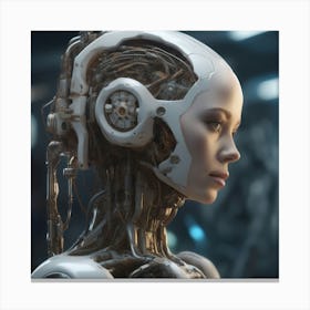 Cyborg Woman 71 Canvas Print